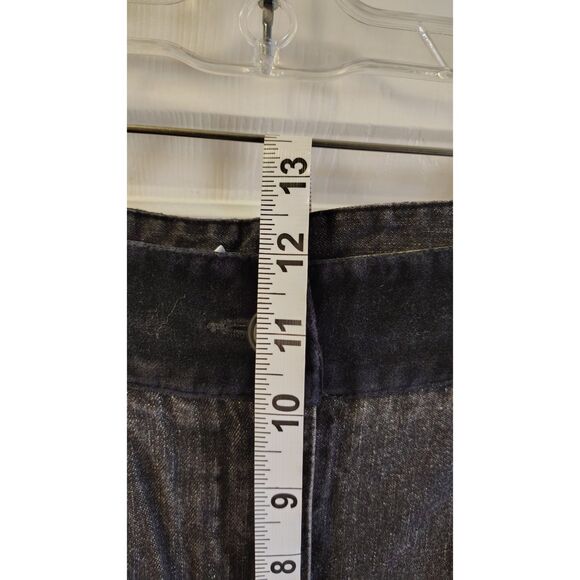 Vintage Emma James High-Waisted Jeans Washed Black w/ Velvet Waistband Size 10 - Picture 7 of 8